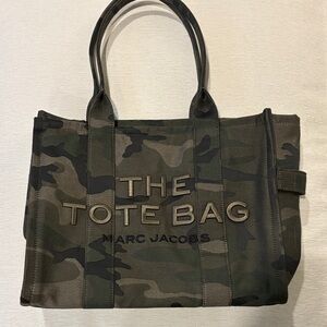Marc Jacobs Green Camouflage Tote Bag